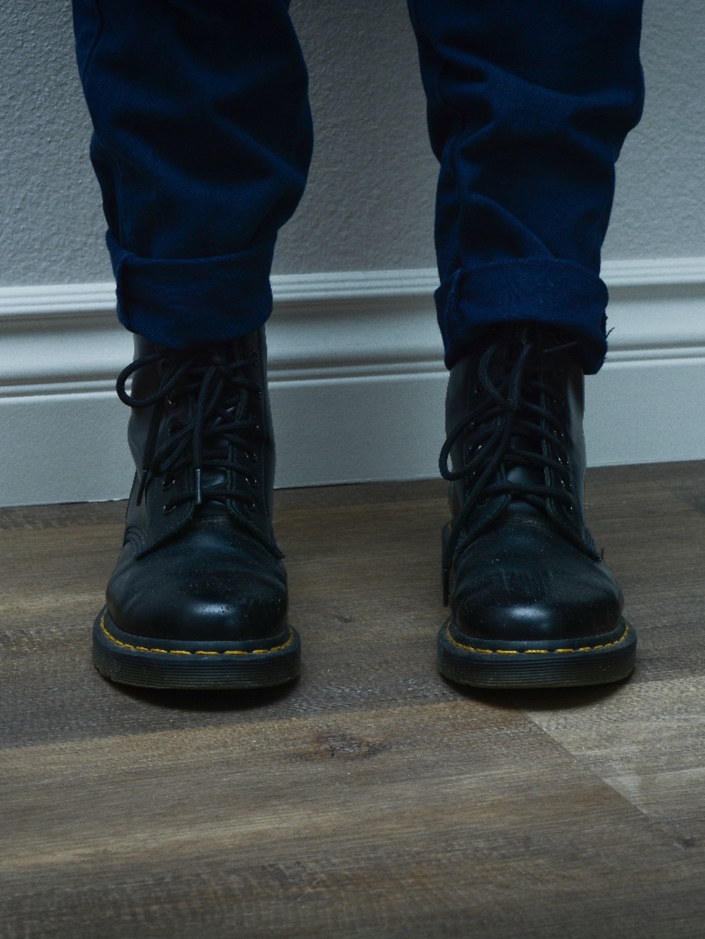 Black Doc Marten 1460 Boots Size 38 (7-7.5)